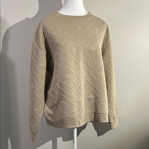 Como Vintage Geometric Beige Pullover